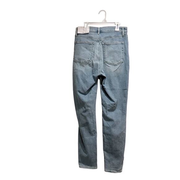 LOFT Curvy High Waist Skinny Jeans Blue Distressed NWT Size 6/28 6 28 - Picture 2 of 14